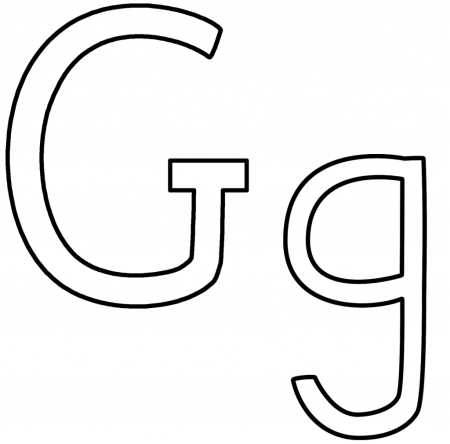 Буква g маленькая