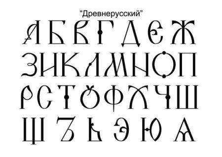 Древнерусский шрифт
