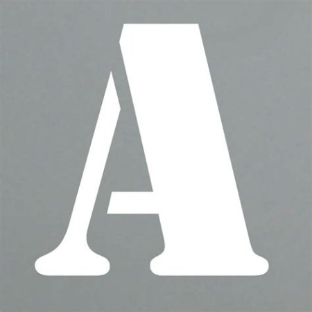 Трафарет букв размер 10 см