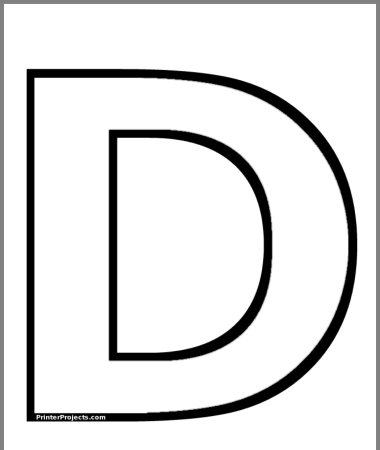 Буква d раскраска