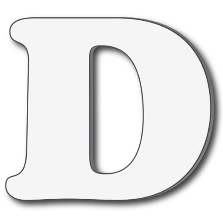 Буква d трафарет