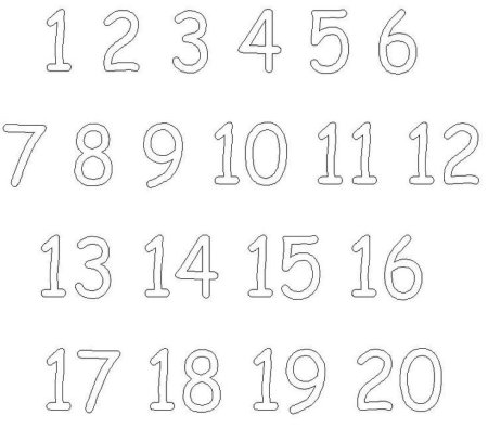 Букв и цифр для рисования (48 фото)