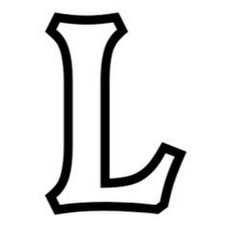 Буква l черная