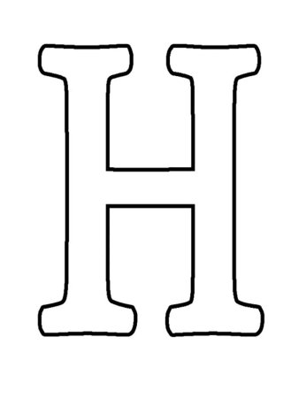 Трафарет букв для вырезания