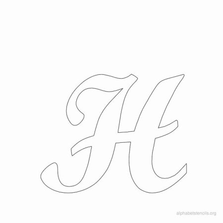 H трафарет
