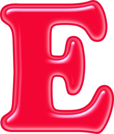 Трафарет буквы e