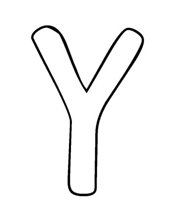 Трафарет буквы y