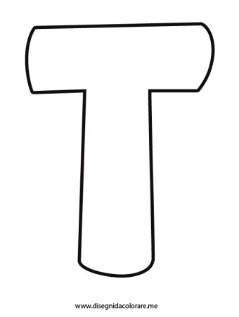 Трафарет буквы t