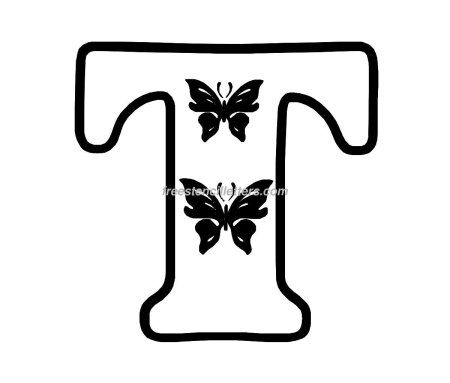 Буква т красивая трафарет