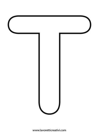 Печатная буква т большая
