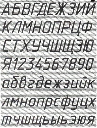 ГОСТ 2.304-81 шрифты чертежные