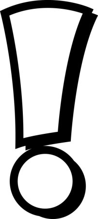 Трафарет знак восклицания