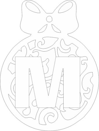 Вытынанка буквы