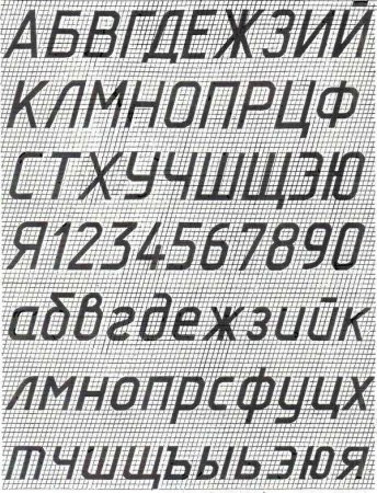 ГОСТ 2.304-81 шрифты чертежные Тип а