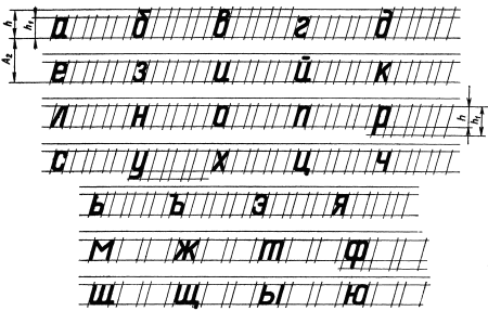 Чертежныйтшрифт типа б