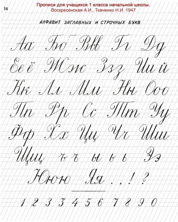 Прописи для красивого почерка