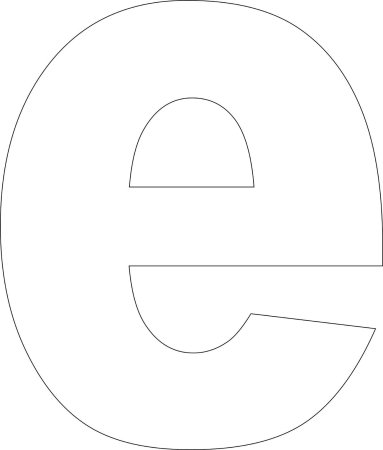 Буква к аппликация трафарет