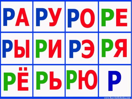 Слоги для раскрашивания ребенку