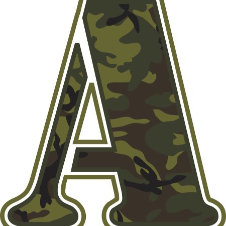 Буквы камуфляж алфавит