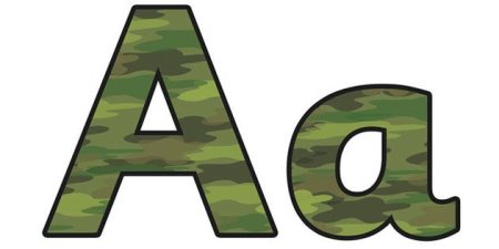 Цифры в армейском стиле