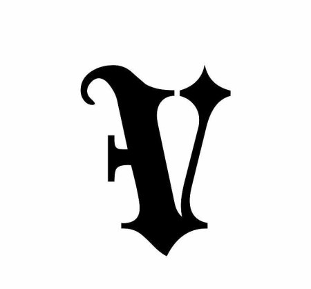 Красивая буква v