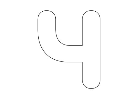 Буква с шаблон а4 квиллинг
