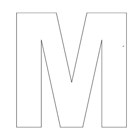 Макет буквы м