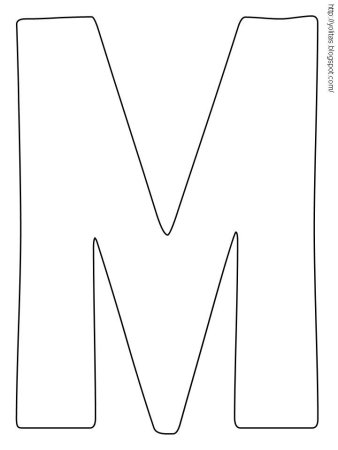 Макет буквы м