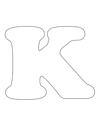 Контуры букв для вырезания