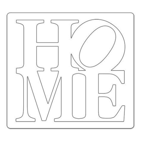 Надпись Home шаблон