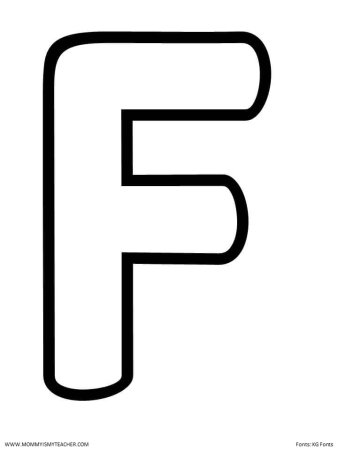 Трафарет буквы f