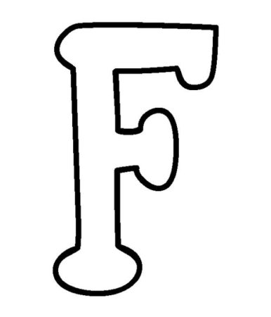 Трафарет буквы f