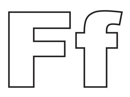 Буква f раскраска