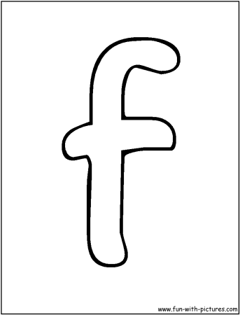 Трафарет буквы f