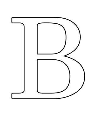 Трафарет букв для вырезания