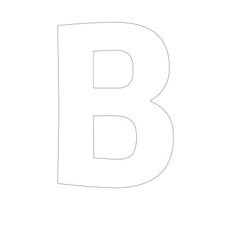 Буква я трафарет для вырезания