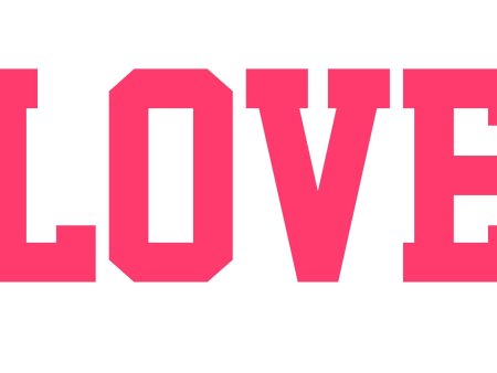 Трафарет Love для вырезания