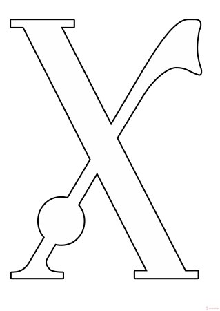 Английская буква x