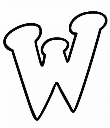 Объемная буква w
