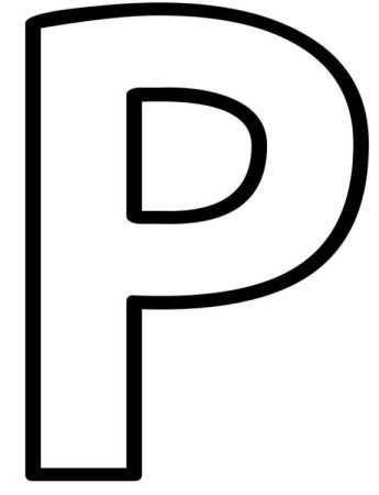 Объемные буквы для раскрашивания