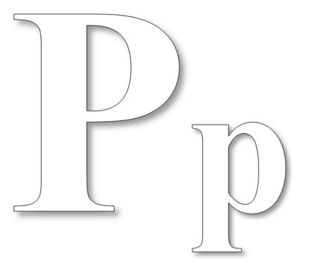 Трафарет буквы p