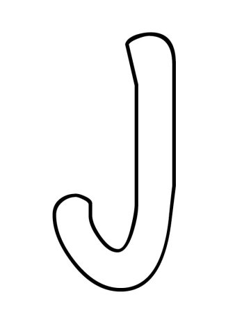 J трафарет