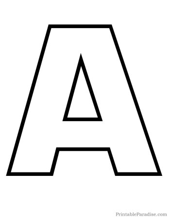 Трафарет английских букв