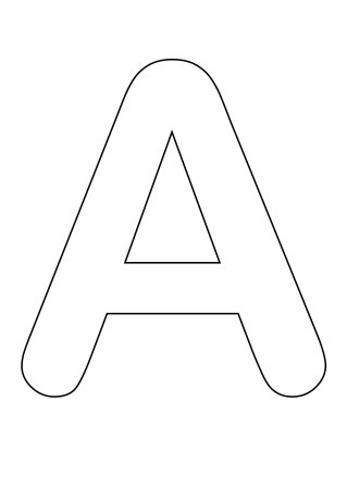 Трафарет английских букв