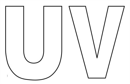 Буква u объемная