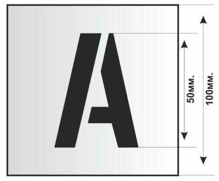 Трафаретные буквы