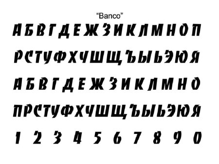 Плакатные шрифты русские