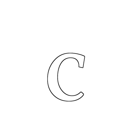 Объемные буквы для раскрашивания