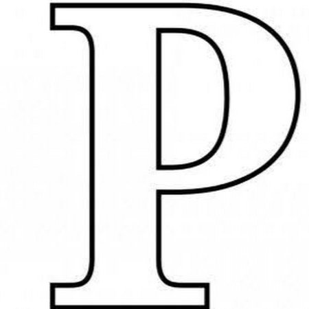 Трафарет букв