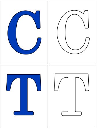 Карточки с буквами